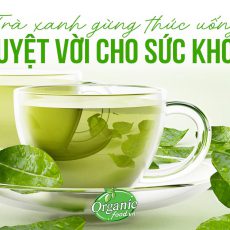 TRÀ XANH GỪNG THỨC UỐNG TUYỆT VỜI CHO SỨC KHOẺ